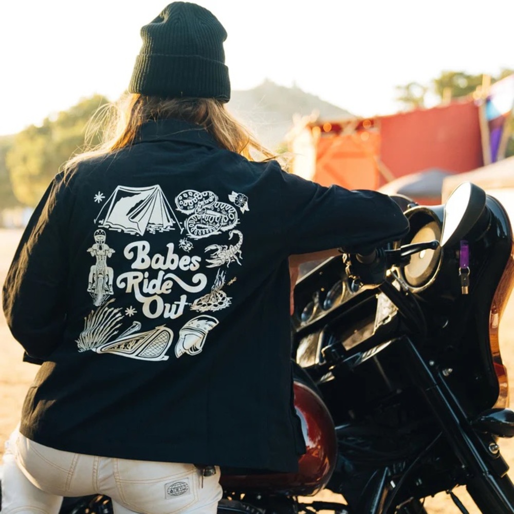 Black Canvas Graphic Jacket
